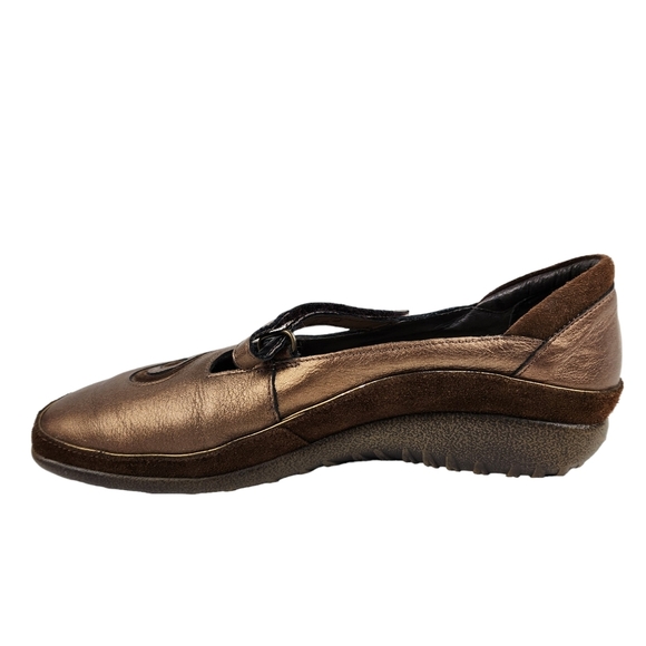 Naot Matai Radiant Copper Coffee Bean Leather Mary Jane Women's Size 9 Size 40 - Picture 5 of 14